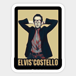 Wallpaper elvis costello Sticker